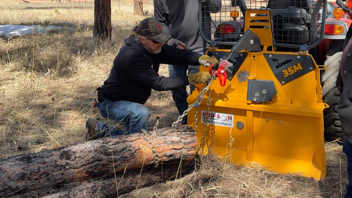 Uniforest Skidding Winch 45H Tractor Attachment