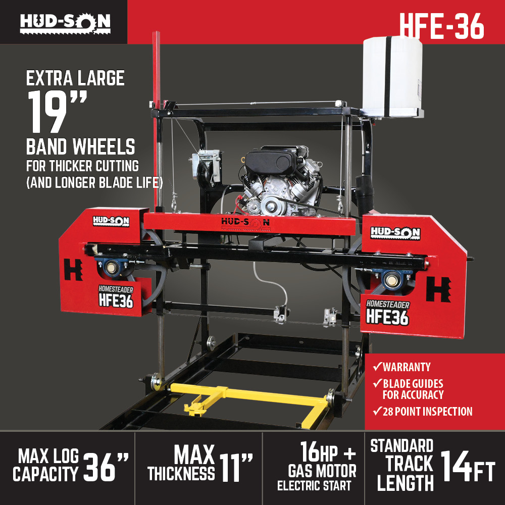 HFE-36 Homesteader Sawmill Details and specifications