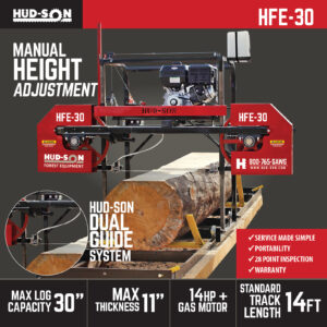 Hudson HFE-30 Sawmill Product specs