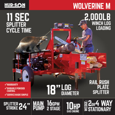 Wolverine M Firewood Processor Hud-Son info card